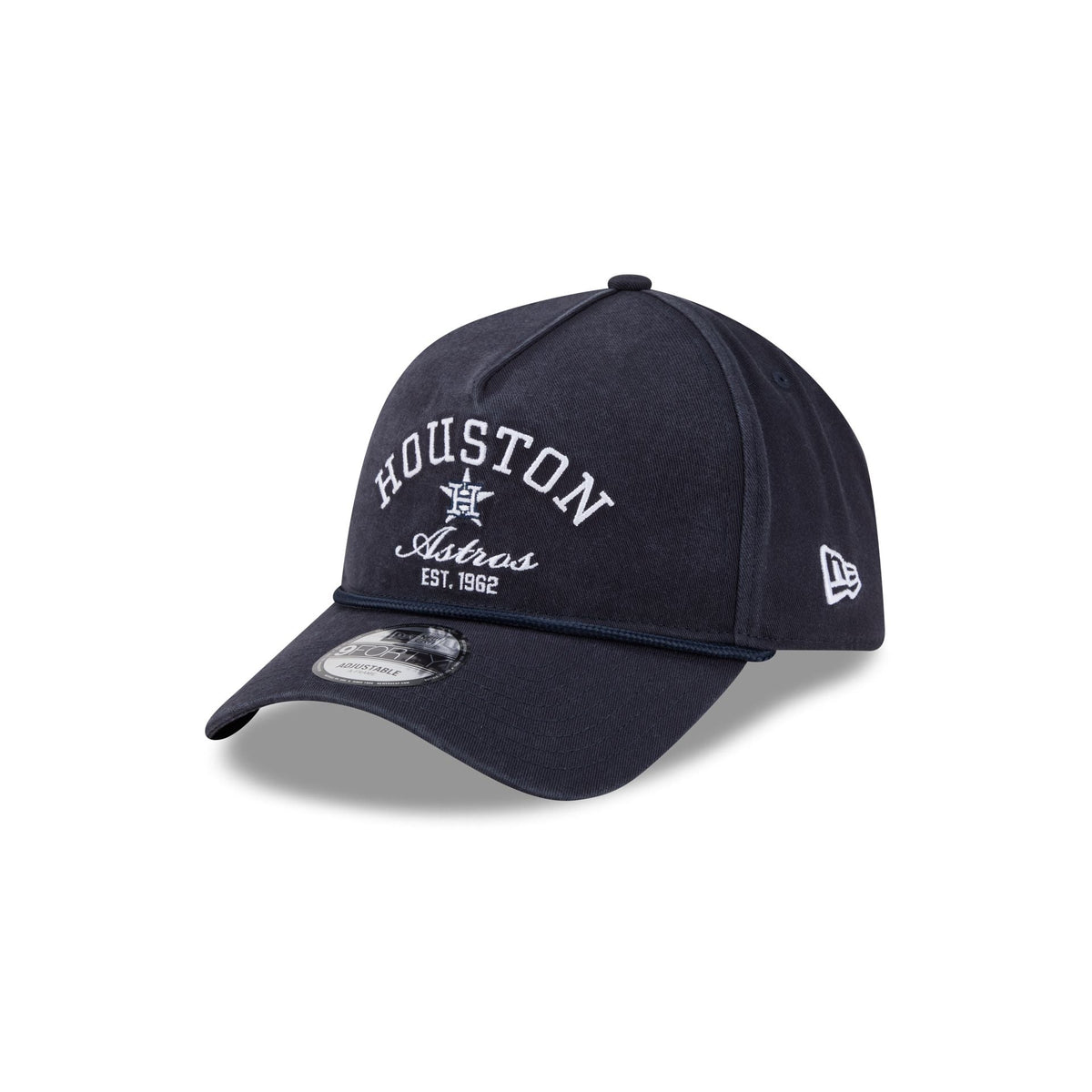 Houston Astros Stacked Rope 9FORTY A-Frame Snapback Hat