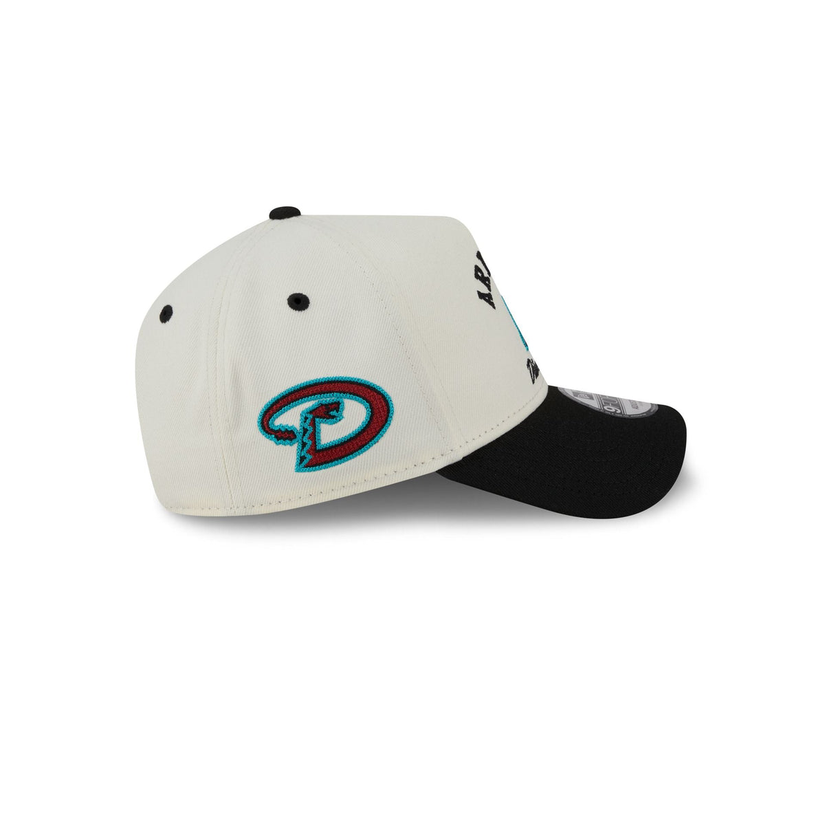 Arizona Diamondbacks Chrome White Arched 9FORTY A-Frame Snapback Hat