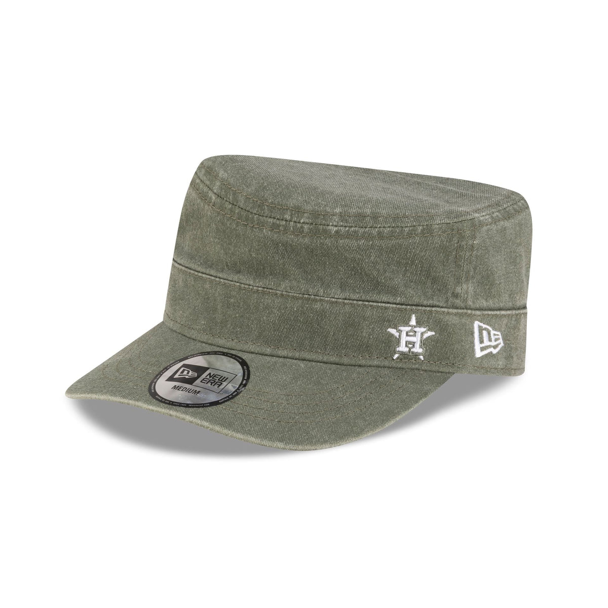 Houston Astros Pigment Dye Olive Military Cap