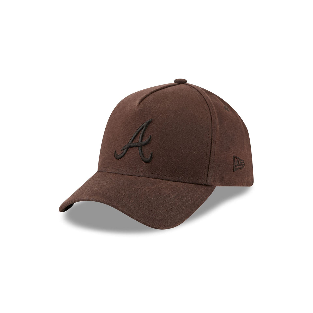 Atlanta Braves Waxed Canvas Brown 59FORTY A-Frame Fitted Hat