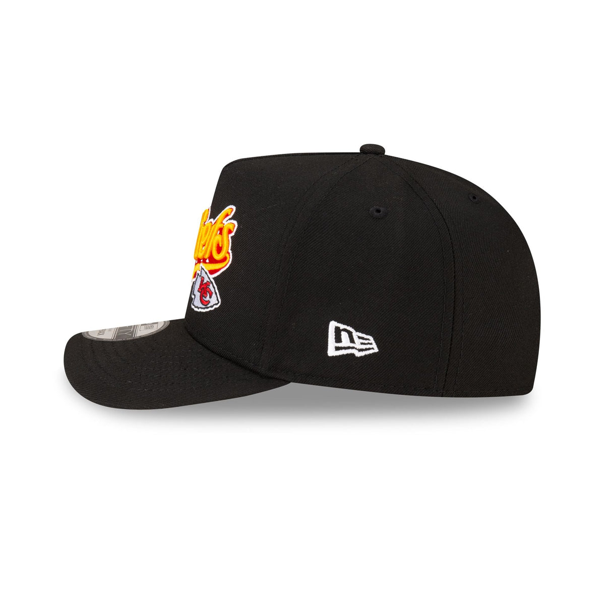 Born x Raised x Kansas City Chiefs Script Black 9FIFTY A-Frame Snapback Hat