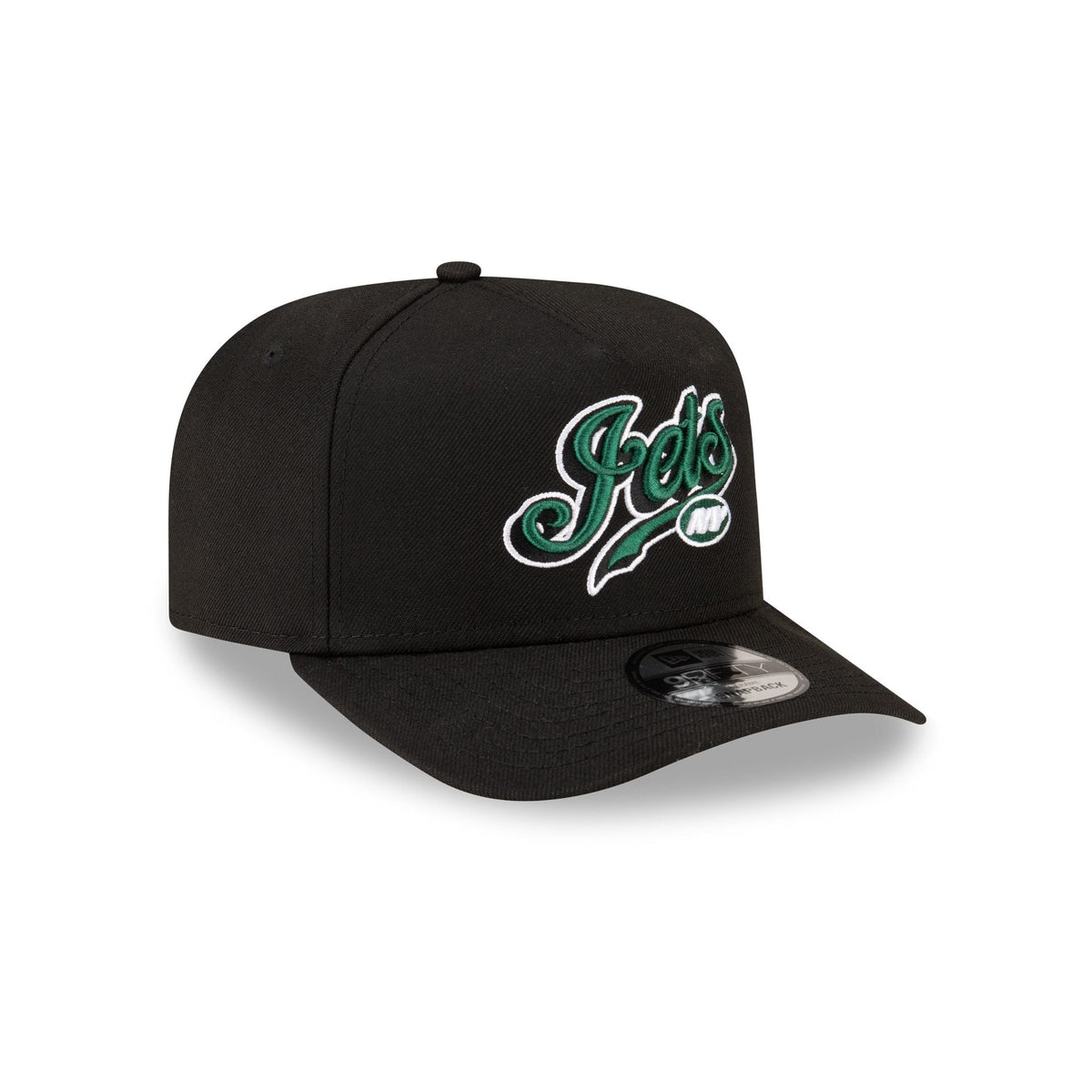 Born x Raised x New York Jets Script Black 9FIFTY A-Frame Snapback Hat