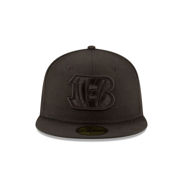Cincinnati Bengals Black On Black 59FIFTY Fitted Hat