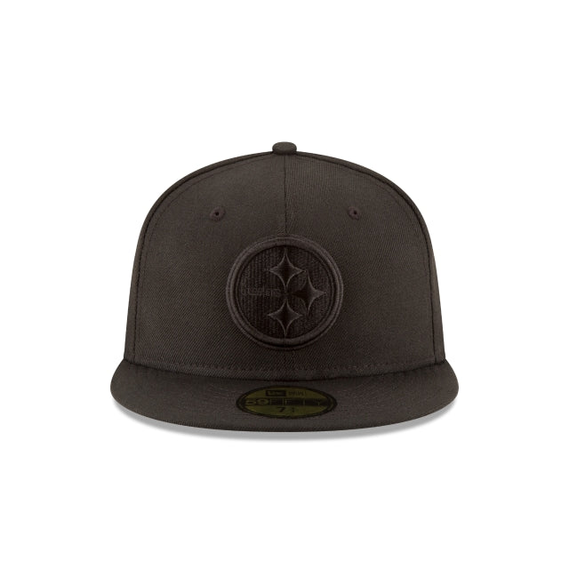 Pittsburgh Steelers Black On Black 59FIFTY Fitted Hat