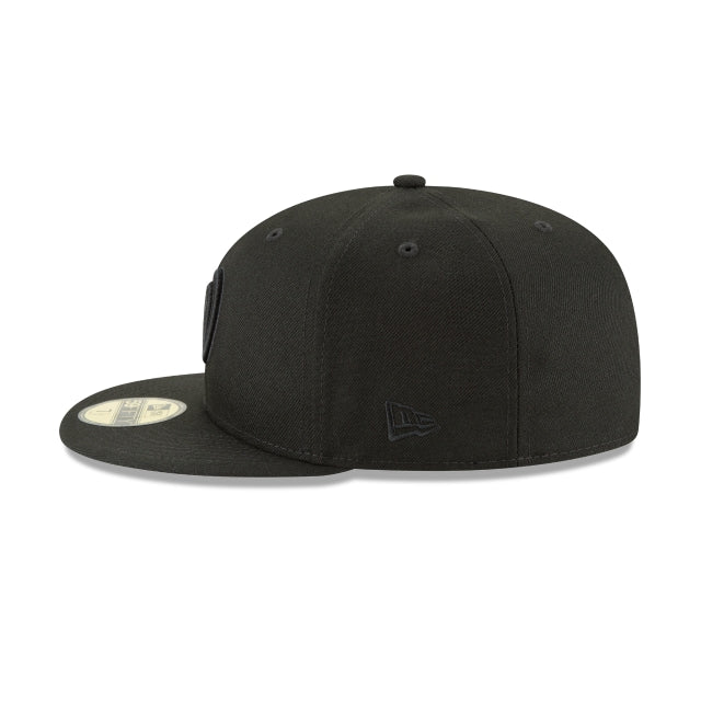 Washington Nationals Blackout Basic 59FIFTY Fitted Hat