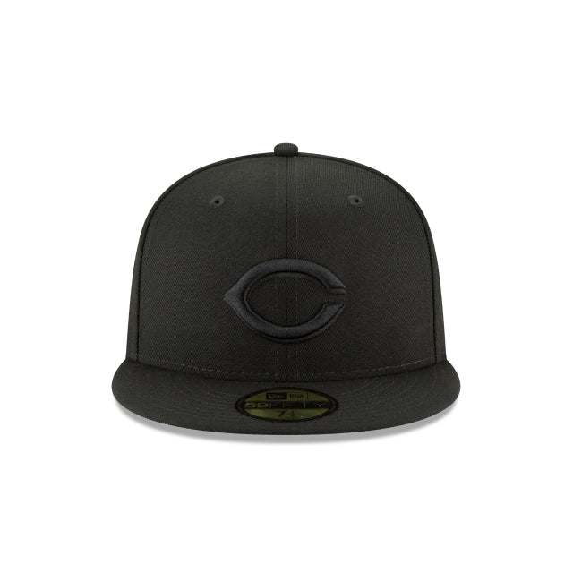 Cincinnati Reds Blackout Basic 59FIFTY Fitted Hat