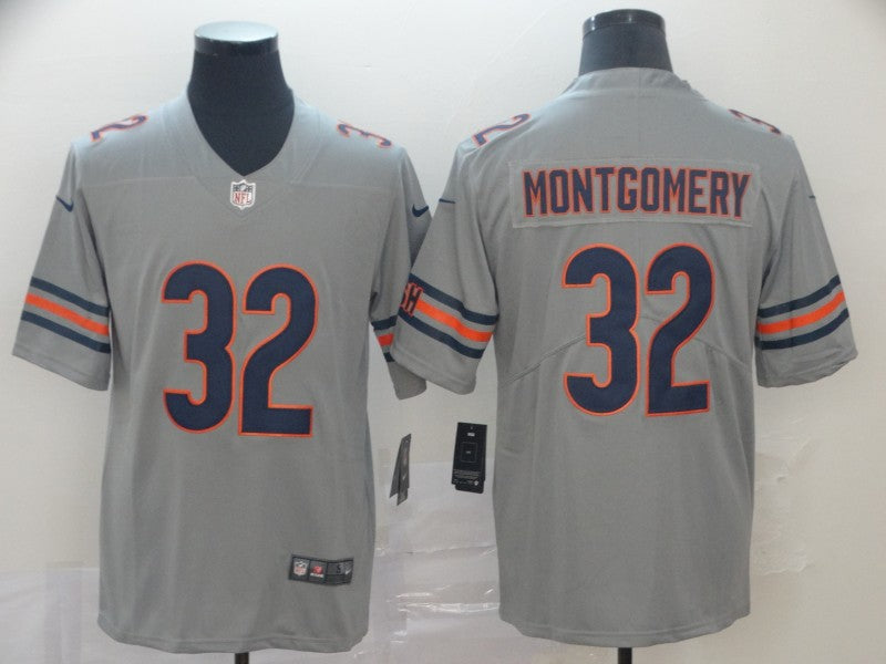 Men’s Chicago Bears David Montgomery #32 Gray Jersey