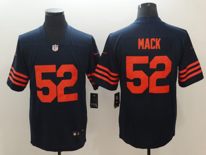 Men’s Chicago Bears Khalil Mack #52 Navy Jersey