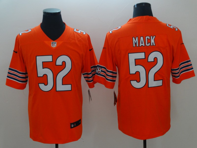 Men’s Chicago Bears Khalil Mack #52 Orange Jersey