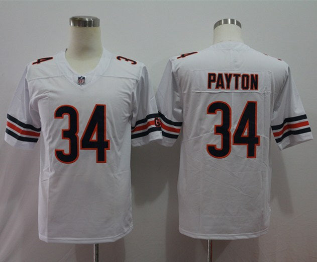 Men’s Chicago Bears Walter Payton #34 White Jersey